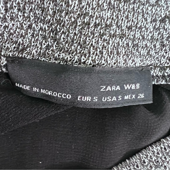 Zara Black Sheer Long Sleeve Blouse Size Small - Picture 4 of 5